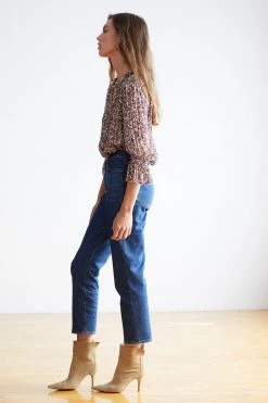 Velvet By Graham & Spencer WILONA PRINTED RUFFLE BLOUSE Womens 10 Velvet By Graham & Spencer WILONA PRINTED RUFFLE BLOUSE Womens