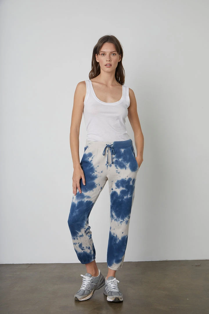 Velvet By Graham & Spencer Womens NISSA TIE DYE SWEATPANT 9 Velvet By Graham & Spencer Womens NISSA TIE DYE SWEATPANT