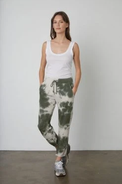 Velvet By Graham & Spencer Womens NISSA TIE DYE SWEATPANT