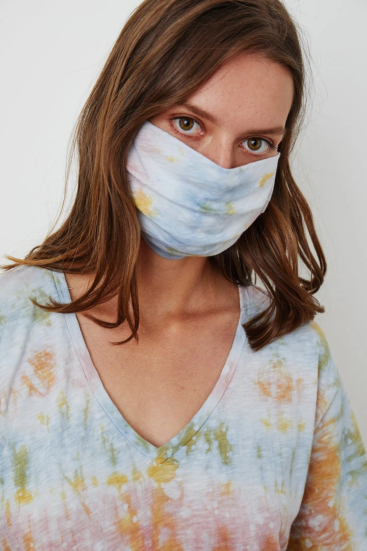 Velvet By Graham & Spencer Womens IZZIE TIE DYE FACE MASK 3 Velvet By Graham & Spencer Womens IZZIE TIE DYE FACE MASK