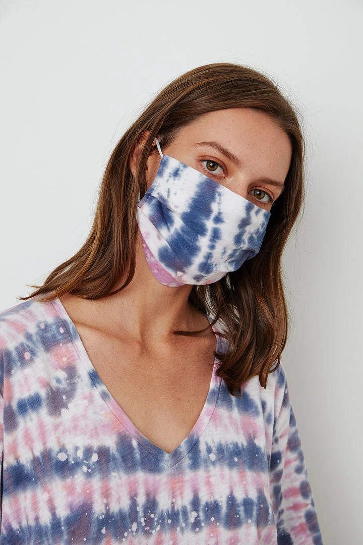 Velvet By Graham & Spencer Womens IZZIE TIE DYE FACE MASK 5 Velvet By Graham & Spencer Womens IZZIE TIE DYE FACE MASK
