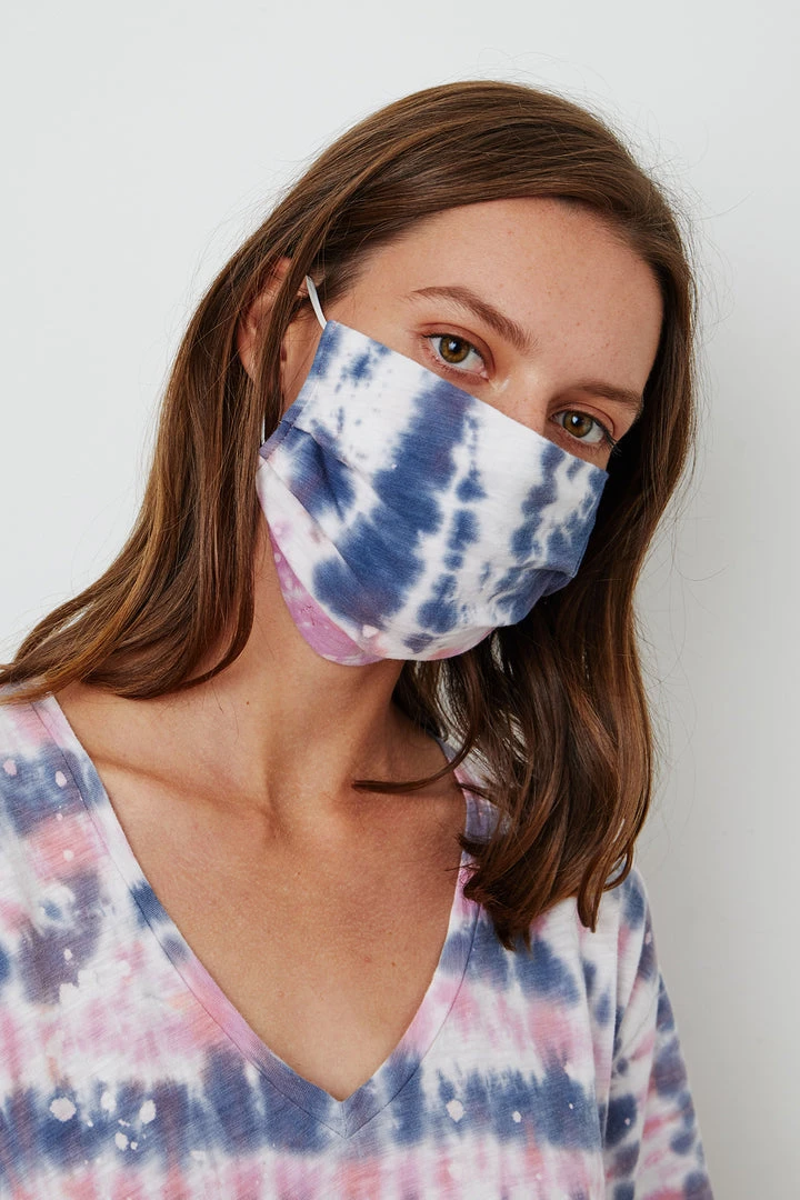 Velvet By Graham & Spencer Womens IZZIE TIE DYE FACE MASK 6 Velvet By Graham & Spencer Womens IZZIE TIE DYE FACE MASK