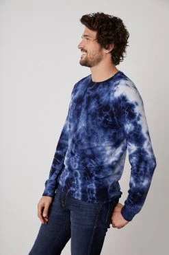Velvet By Graham & Spencer Mens TREVOR TIE DYE SWEATSHIRT 16 Velvet By Graham & Spencer Mens TREVOR TIE DYE SWEATSHIRT