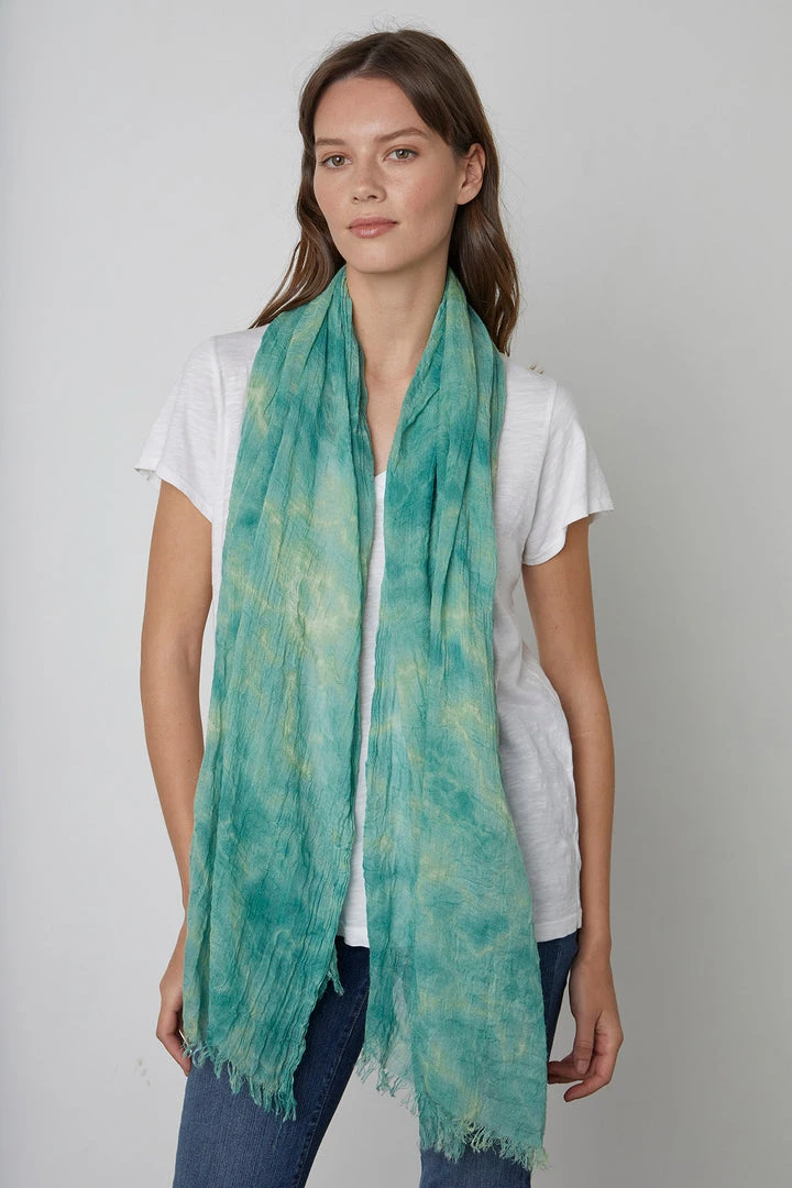 Velvet By Graham & Spencer Womens CHLOE TIE DYE SCARF 3 Velvet By Graham & Spencer Womens CHLOE TIE DYE SCARF
