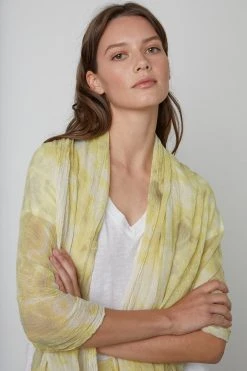 Velvet By Graham & Spencer Womens CHLOE TIE DYE SCARF 23 Velvet By Graham & Spencer Womens CHLOE TIE DYE SCARF