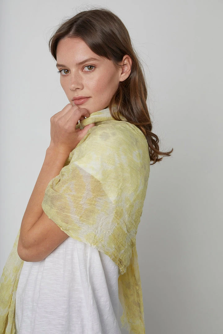 Velvet By Graham & Spencer Womens CHLOE TIE DYE SCARF 12 Velvet By Graham & Spencer Womens CHLOE TIE DYE SCARF