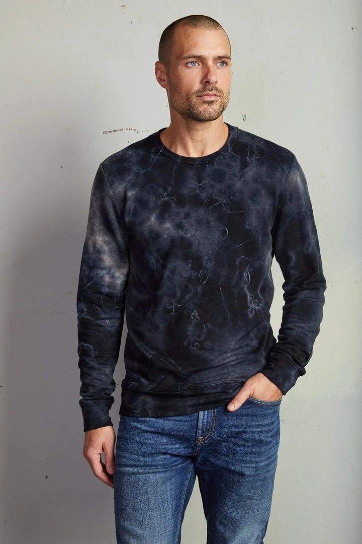 Velvet By Graham & Spencer Mens TREVOR TIE DYE SWEATSHIRT 10 Velvet By Graham & Spencer Mens TREVOR TIE DYE SWEATSHIRT