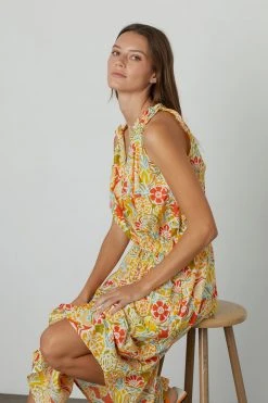 Velvet By Graham & Spencer Womens RAMONA PRINTED TANK DRESS