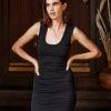 Velvet By Graham & Spencer VARELLA SHIRRED MINI DRESS Womens 1 Velvet By Graham & Spencer VARELLA SHIRRED MINI DRESS Womens