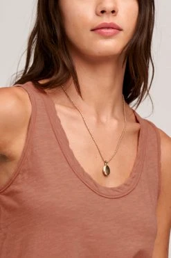 Velvet By Graham & Spencer Womens JOY ORIGINAL SLUB SCOOP NECK TANK