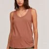 Velvet By Graham & Spencer Womens JOY ORIGINAL SLUB SCOOP NECK TANK 2 Velvet By Graham & Spencer Womens JOY ORIGINAL SLUB SCOOP NECK TANK