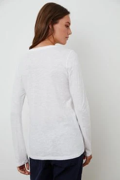 Velvet By Graham & Spencer LIZZIE ORIGINAL SLUB LONG SLEEVE TEE Womens