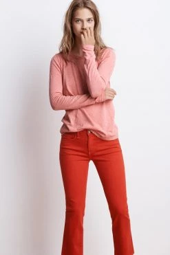 Velvet By Graham & Spencer LIZZIE ORIGINAL SLUB LONG SLEEVE TEE Womens