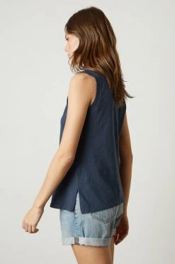Velvet By Graham & Spencer Womens ELLEN VINTAGE SLUB TANK TOP