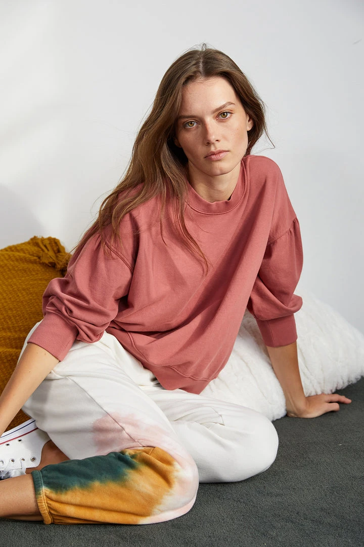 Velvet By Graham & Spencer MAUREEN 3/4 SLEEVE SWEATSHIRT 3 Velvet By Graham & Spencer MAUREEN 3/4 SLEEVE SWEATSHIRT