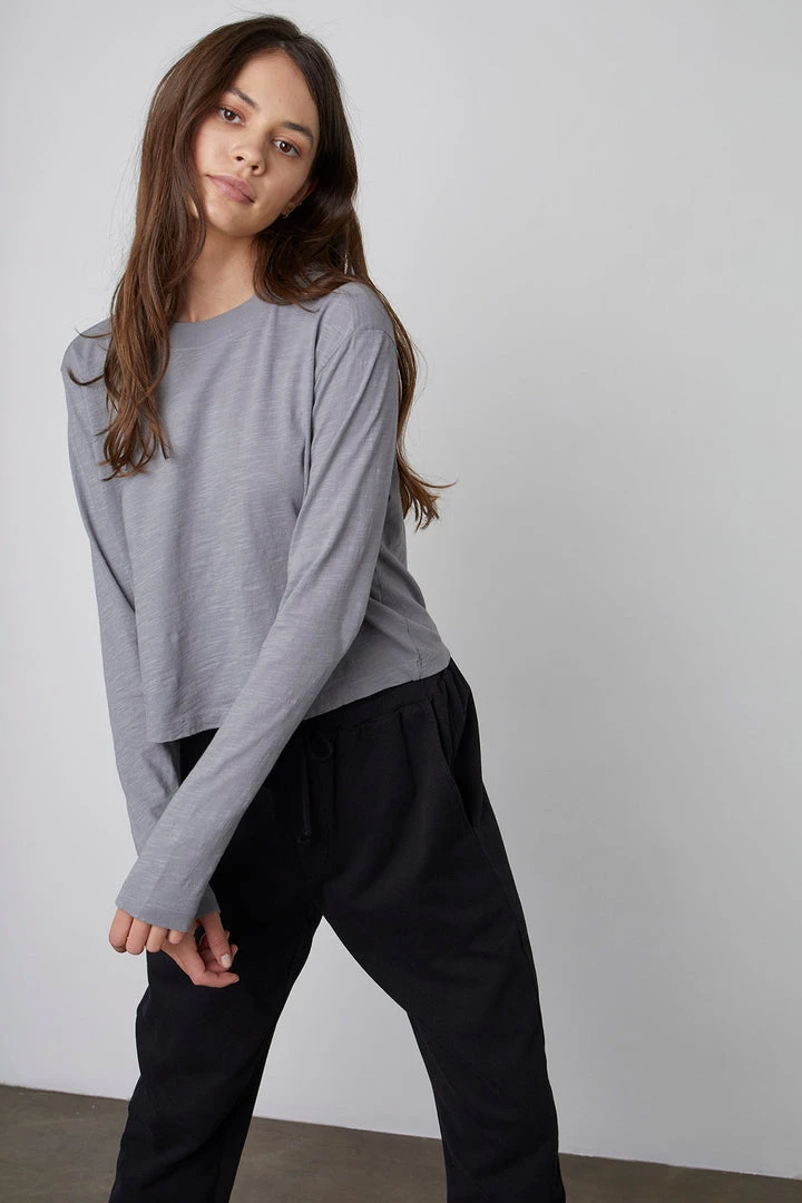 Velvet By Graham & Spencer CORDIE CROPPED CREW NECK TEE 3 Velvet By Graham & Spencer CORDIE CROPPED CREW NECK TEE