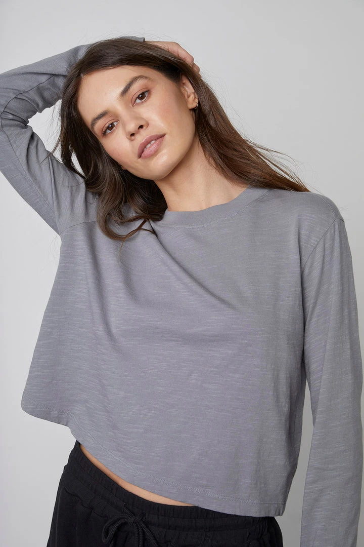 Velvet By Graham & Spencer CORDIE CROPPED CREW NECK TEE 7 Velvet By Graham & Spencer CORDIE CROPPED CREW NECK TEE