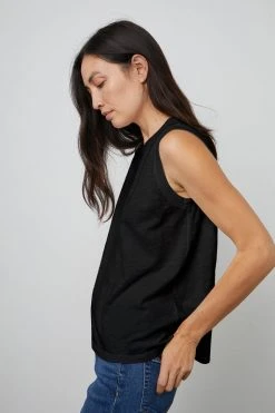 Velvet By Graham & Spencer Womens ELLEN VINTAGE SLUB TANK TOP