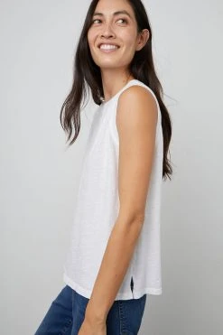Velvet By Graham & Spencer Womens ELLEN VINTAGE SLUB TANK TOP