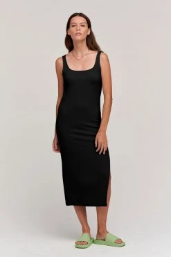 Velvet By Graham & Spencer ASHANTI RIBBED TANK DRESS Womens