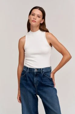 Velvet By Graham & Spencer PAULETTE MOCK NECK TANK TOP Womens 13 Velvet By Graham & Spencer PAULETTE MOCK NECK TANK TOP Womens