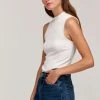 Velvet By Graham & Spencer PAULETTE MOCK NECK TANK TOP Womens 2 Velvet By Graham & Spencer PAULETTE MOCK NECK TANK TOP Womens