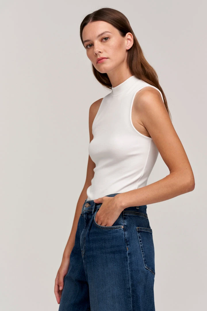 Velvet By Graham & Spencer PAULETTE MOCK NECK TANK TOP Womens 3 Velvet By Graham & Spencer PAULETTE MOCK NECK TANK TOP Womens