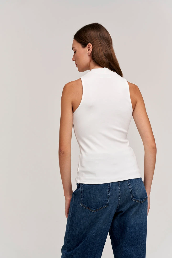 Velvet By Graham & Spencer PAULETTE MOCK NECK TANK TOP Womens 7 Velvet By Graham & Spencer PAULETTE MOCK NECK TANK TOP Womens