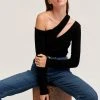 Velvet By Graham & Spencer Womens ROSALINA CUT OUT TOP 1 Velvet By Graham & Spencer Womens ROSALINA CUT OUT TOP