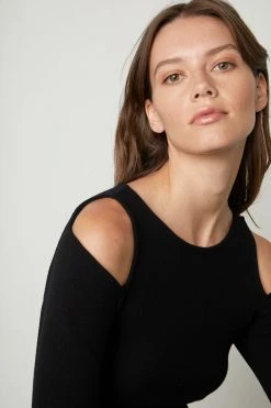 Velvet By Graham & Spencer EMMA CUT-OUT TOP Womens
