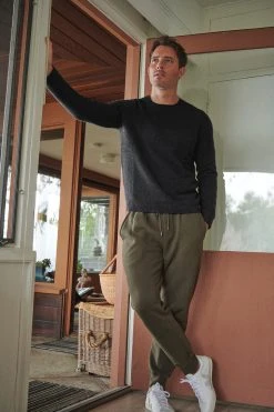 Velvet By Graham & Spencer Mens LEWIS BRUSHED FLEECE JOGGER