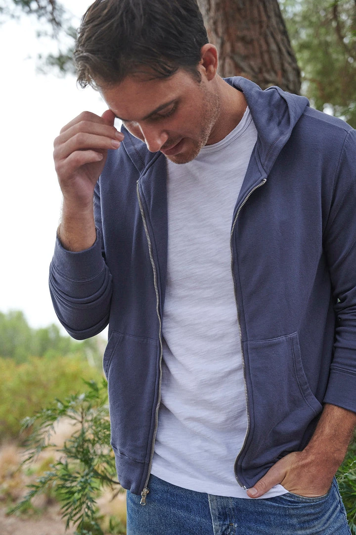 Velvet By Graham & Spencer Mens RODAN LUXE FLEECE ZIP HOODIE 4 Velvet By Graham & Spencer Mens RODAN LUXE FLEECE ZIP HOODIE