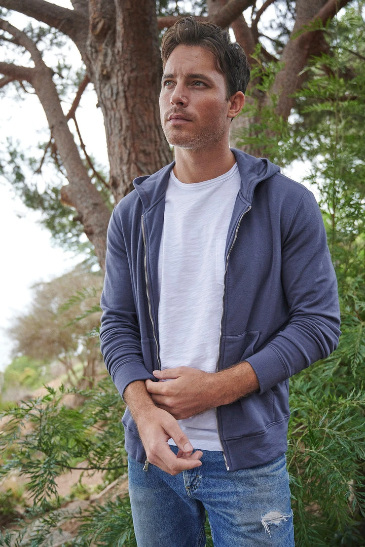 Velvet By Graham & Spencer Mens RODAN LUXE FLEECE ZIP HOODIE 3 Velvet By Graham & Spencer Mens RODAN LUXE FLEECE ZIP HOODIE