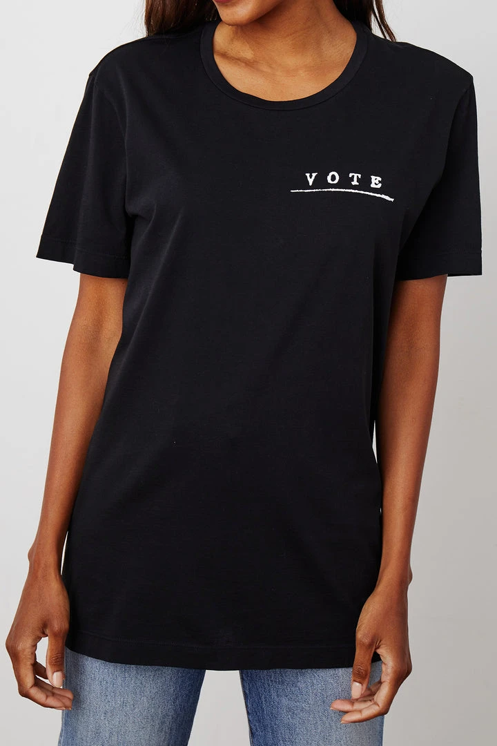 Velvet By Graham & Spencer VOTE Unisex Crew Tee Womens 8 Velvet By Graham & Spencer VOTE Unisex Crew Tee Womens