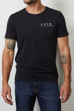 Velvet By Graham & Spencer VOTE Unisex Crew Tee Womens 21 Velvet By Graham & Spencer VOTE Unisex Crew Tee Womens