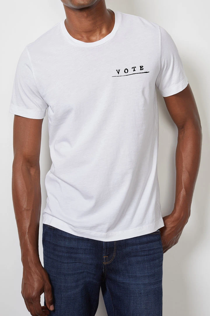 Velvet By Graham & Spencer VOTE Unisex Crew Tee Womens 3 Velvet By Graham & Spencer VOTE Unisex Crew Tee Womens
