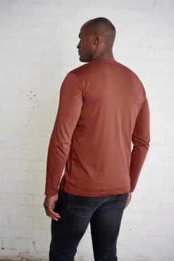Velvet By Graham & Spencer ALVARO COTTON JERSEY HENLEY Mens 39 Velvet By Graham & Spencer ALVARO COTTON JERSEY HENLEY Mens