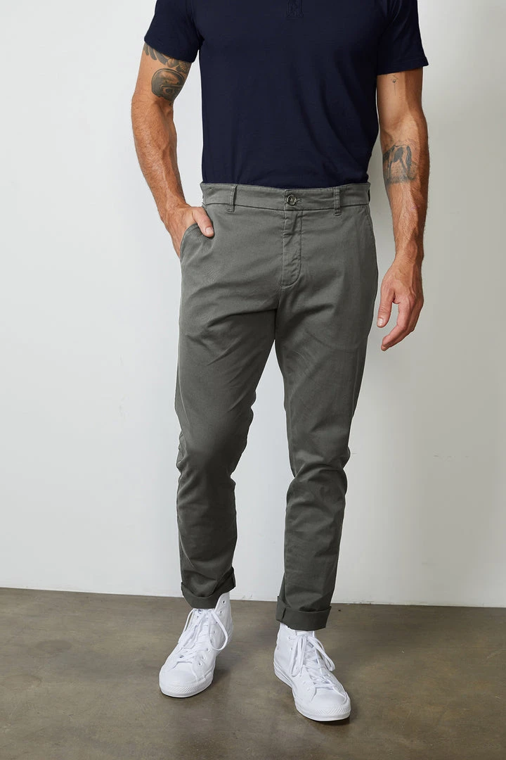 Velvet By Graham & Spencer BROGAN COTTON TWILL PANT 16 Velvet By Graham & Spencer BROGAN COTTON TWILL PANT