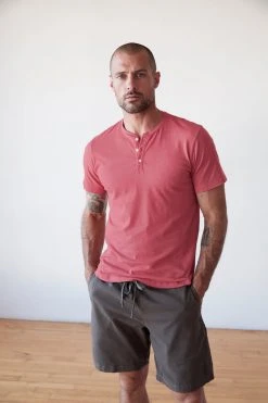 Velvet By Graham & Spencer Mens FULTON SHORT SLEEVE HENLEY 23 Velvet By Graham & Spencer Mens FULTON SHORT SLEEVE HENLEY