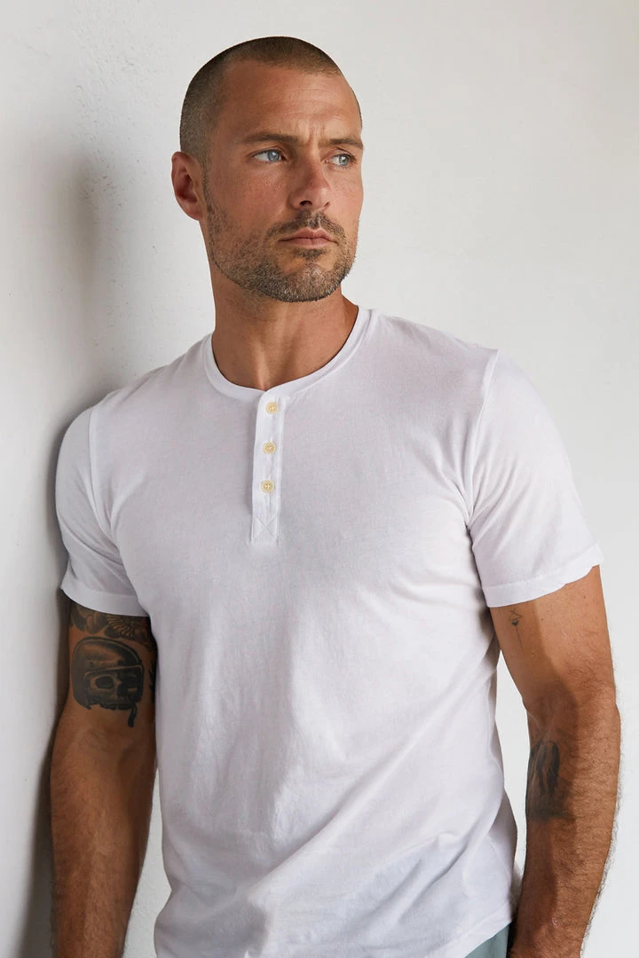 Velvet By Graham & Spencer FULTON SHORT SLEEVE HENLEY Mens 3 Velvet By Graham & Spencer FULTON SHORT SLEEVE HENLEY Mens