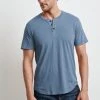Velvet By Graham & Spencer Mens FULTON SHORT SLEEVE HENLEY 2 Velvet By Graham & Spencer Mens FULTON SHORT SLEEVE HENLEY