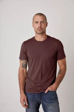 Velvet By Graham & Spencer HOWARD WHISPER CLASSIC CREW NECK TEE Mens 60 Velvet By Graham & Spencer HOWARD WHISPER CLASSIC CREW NECK TEE Mens