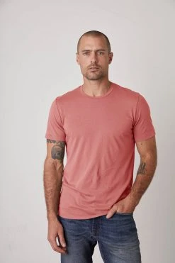 Velvet By Graham & Spencer HOWARD WHISPER CLASSIC CREW NECK TEE Mens 47 Velvet By Graham & Spencer HOWARD WHISPER CLASSIC CREW NECK TEE Mens