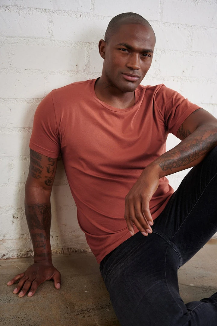 Velvet By Graham & Spencer HOWARD WHISPER CLASSIC CREW NECK TEE Mens 10 Velvet By Graham & Spencer HOWARD WHISPER CLASSIC CREW NECK TEE Mens