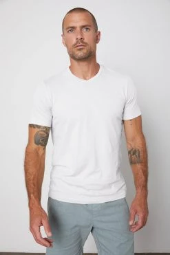 Velvet By Graham & Spencer SAMSEN WHISPER CLASSIC V-NECK TEE