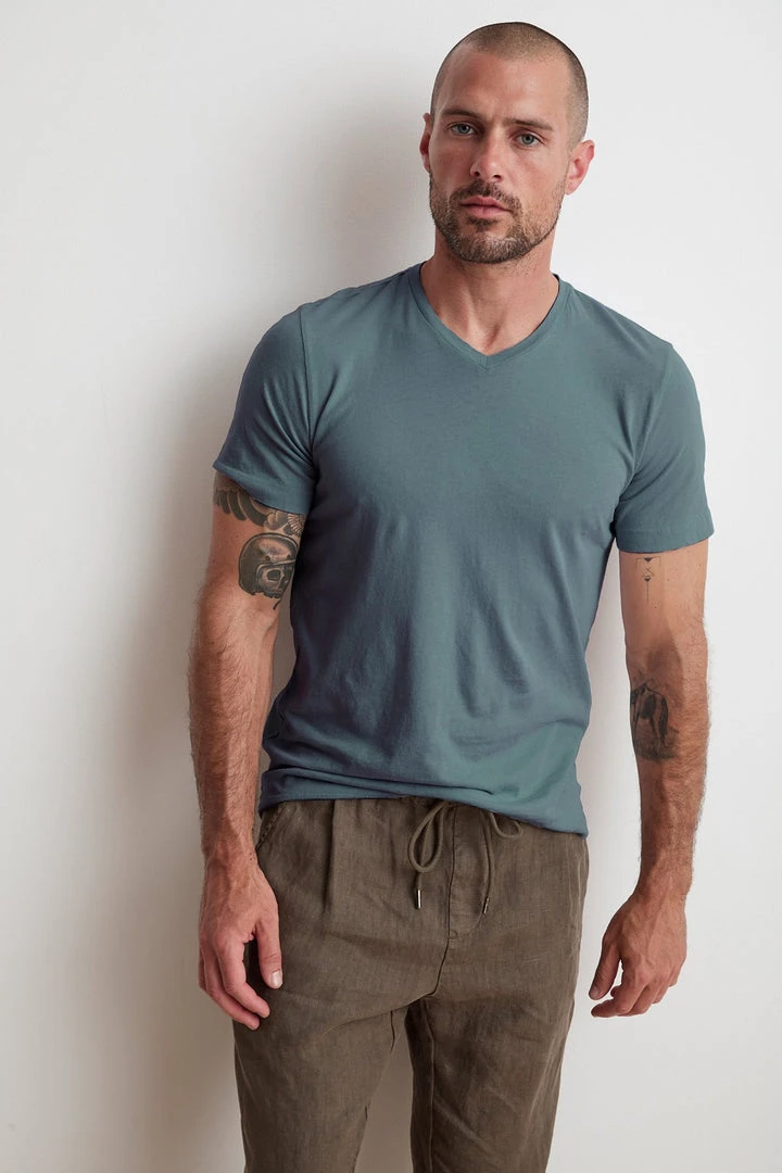 Velvet By Graham & Spencer SAMSEN WHISPER CLASSIC V-NECK TEE Mens 21 Velvet By Graham & Spencer SAMSEN WHISPER CLASSIC V-NECK TEE Mens