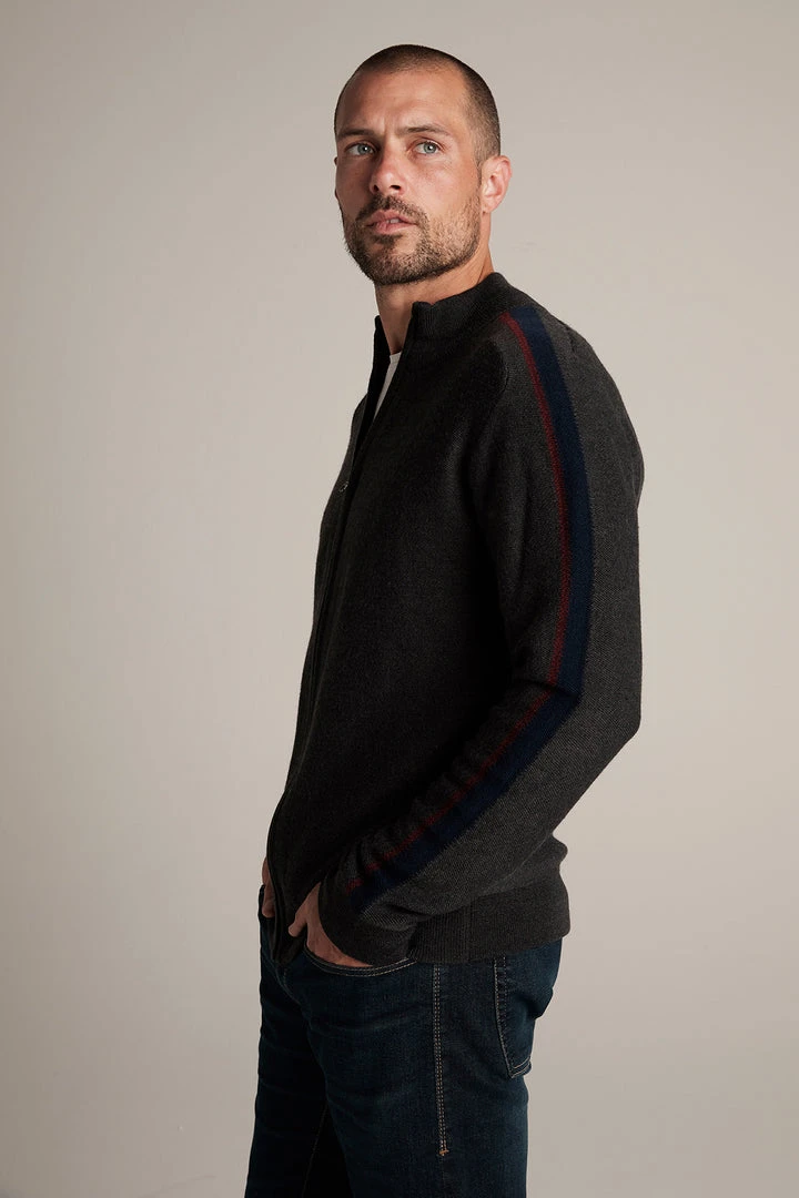 Velvet By Graham & Spencer Mens CRANE WOOL BLEND ZIP UP CARDIGAN 4 Velvet By Graham & Spencer Mens CRANE WOOL BLEND ZIP UP CARDIGAN