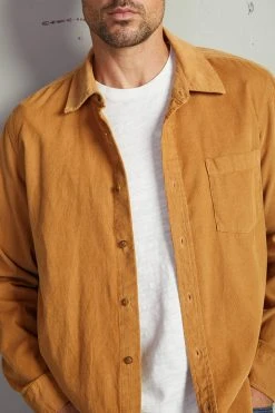 Velvet By Graham & Spencer Mens CAREY CORDUROY BUTTON-UP SHIRT 26 Velvet By Graham & Spencer Mens CAREY CORDUROY BUTTON-UP SHIRT