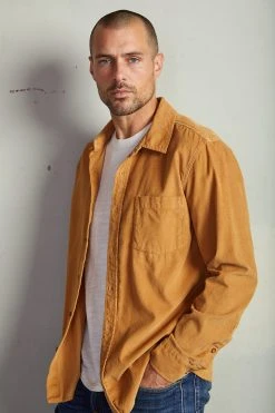 Velvet By Graham & Spencer Mens CAREY CORDUROY BUTTON-UP SHIRT