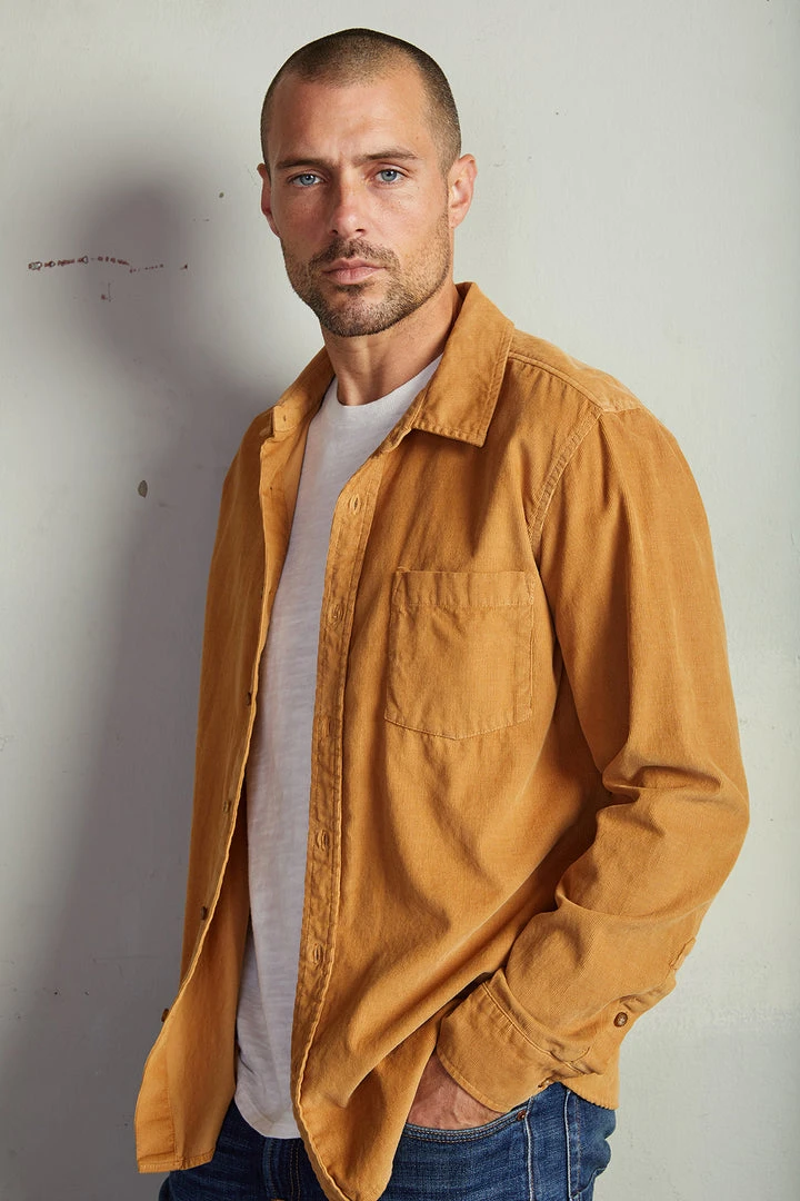 Velvet By Graham & Spencer Mens CAREY CORDUROY BUTTON-UP SHIRT 3 Velvet By Graham & Spencer Mens CAREY CORDUROY BUTTON-UP SHIRT